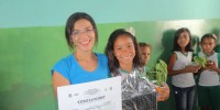 PEV entrega Certificado de Cuidadora do Meio Ambiente a aluna da Escola 21 de Setembro - Petrolina-PE (19-10-2012)