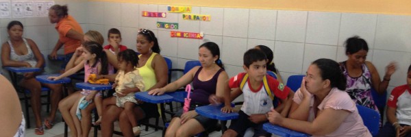 Reunião com pais e alunos para apresentação do PEV na Escola Dinorah Albernaz  - Juazeiro-BA - 16-08-2013